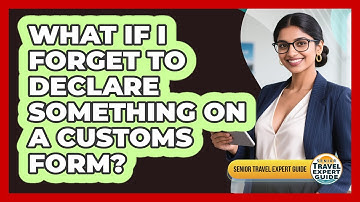 What If I Forget To Declare Something On A Customs Form?