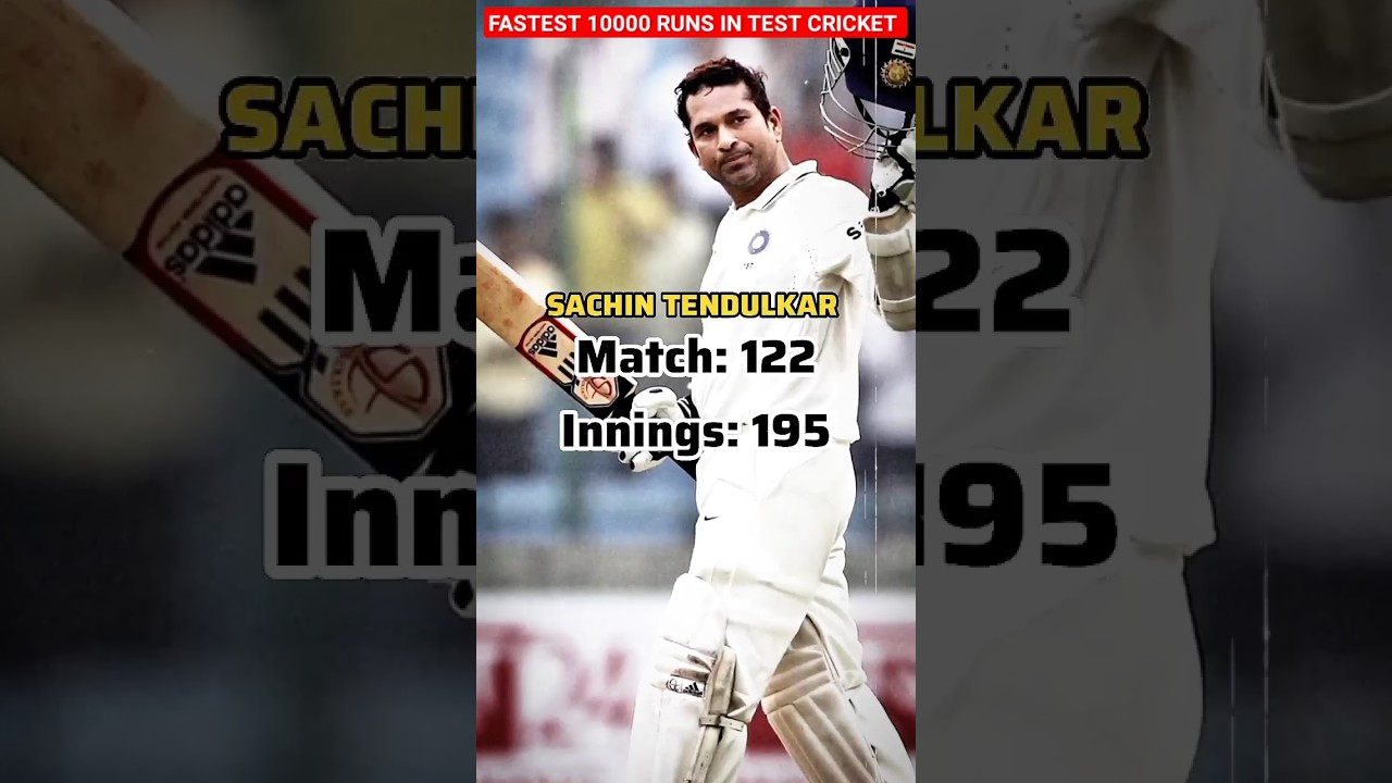 Fastest 10000 runs in test cricket 