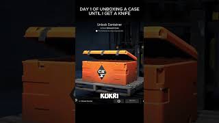 Day 1 Of Unboxing A Case Until I Get A Knife (Shorts) #cs2
