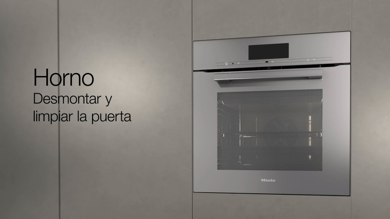 Cómo desmontar y limpiar la puerta de tu horno Miele - YouTube