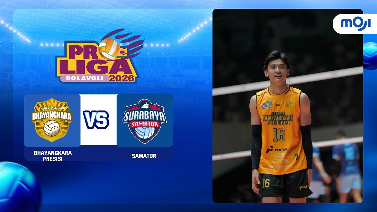 Bhayangkara Presisi 3-0 Samator | Highlight Proliga Putra 2026 | Moji