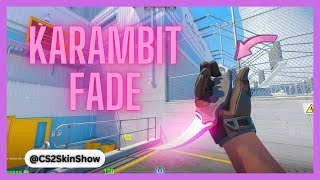 CS2 Karambit Knife Fade | CS2 In-Game Inspect Showcase [4K]