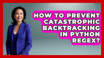 How To Prevent Catastrophic Backtracking In Python Regex? - Python Code School