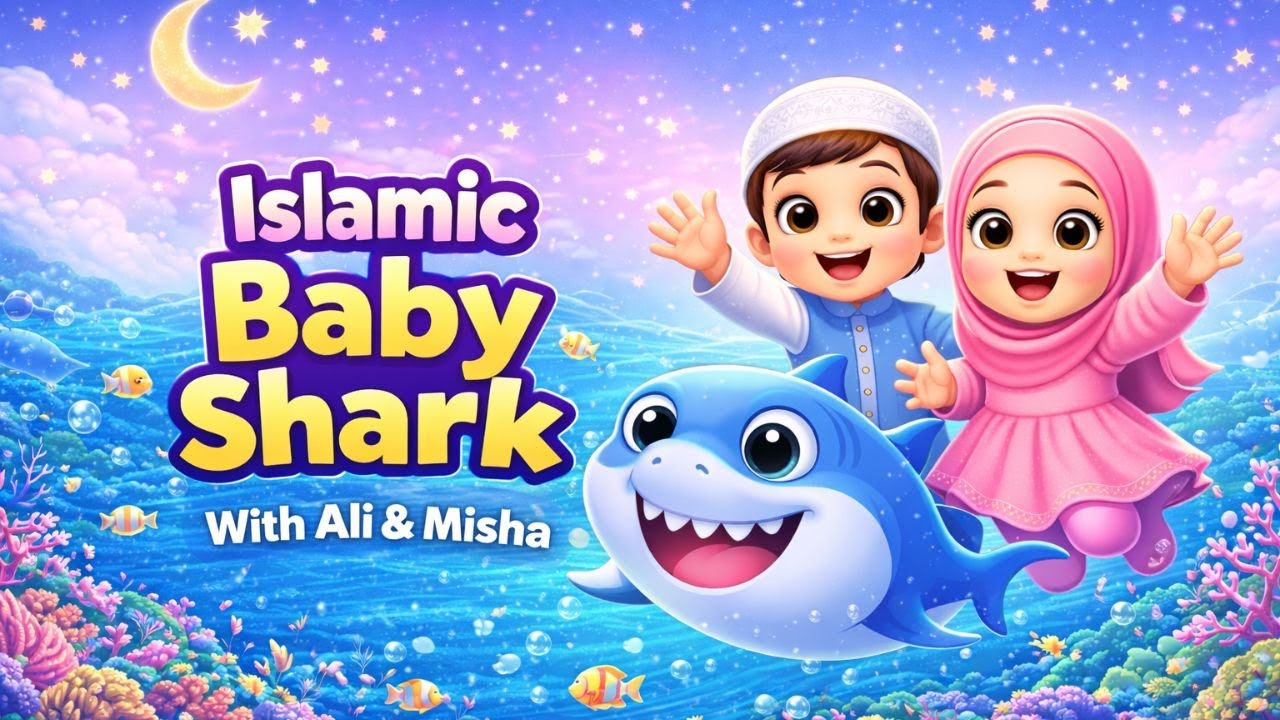 Исламская песенка Baby Shark 🦈 | Песня «Альхамдулиллах» для детей 🌙 | Сборник исламских детских п...