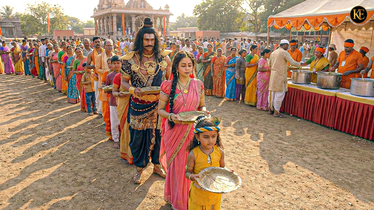 गोकुल के भंडारे में बाल कान्हा को पकड़ने पहुँचा कंस | Yashomati Maiyaa Ke Nandlala || Krishan leela