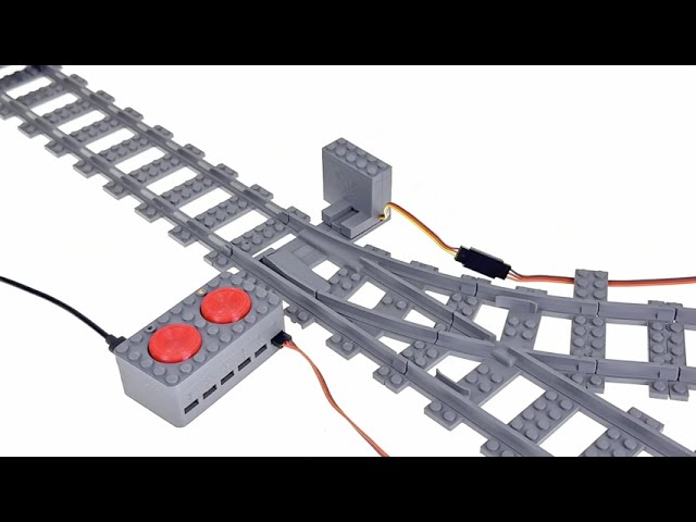 Trixbrix Left Switch R40 - Fully Compatible with All Lego City