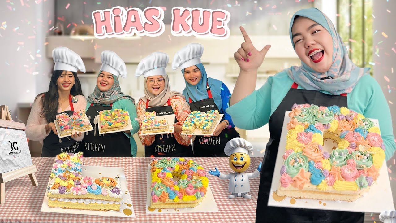 MAMATA DEKOR KUE BARENG BUNDA LEIKA DAN BESTIE YANG LAIN. CANTIK BANGET KUE NYA😍 #trending