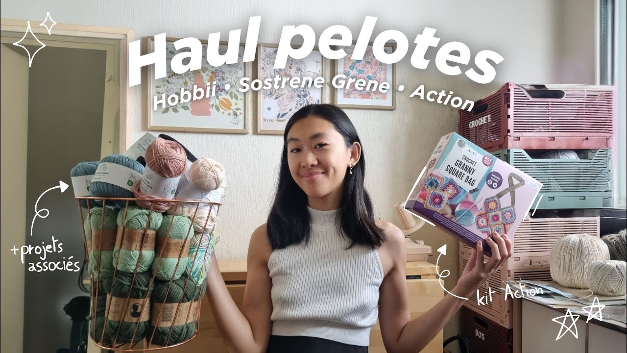 Haul Hobbii, Action, Søstrene Grene (+ idées projets crochet) | HAUL PELOTES #1