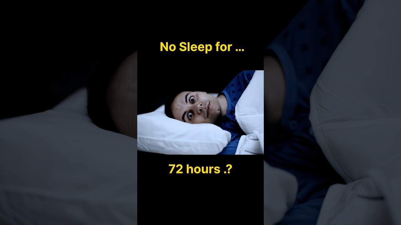 72 Hours Without Sleep…😱 