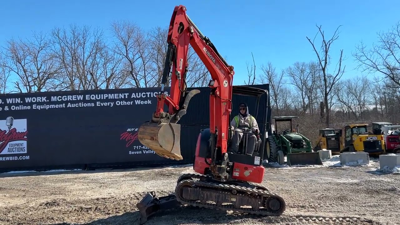 218518 Kubota KX033-4 Mini Excavator MCGREW AUCTION
