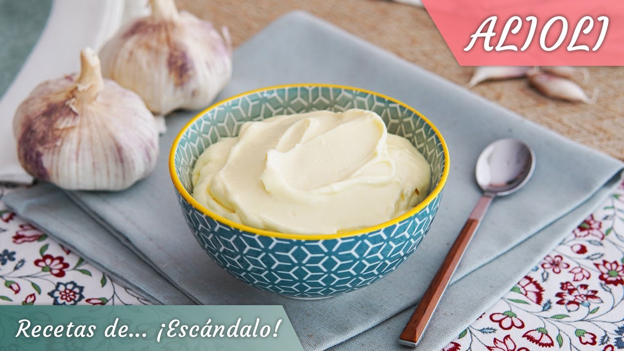 Salsa alioli casera - Recetas de Escándalo