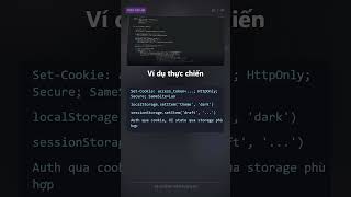 Cookie, LocalStorage, SessionStorage: Chọn đúng theo mục đích
