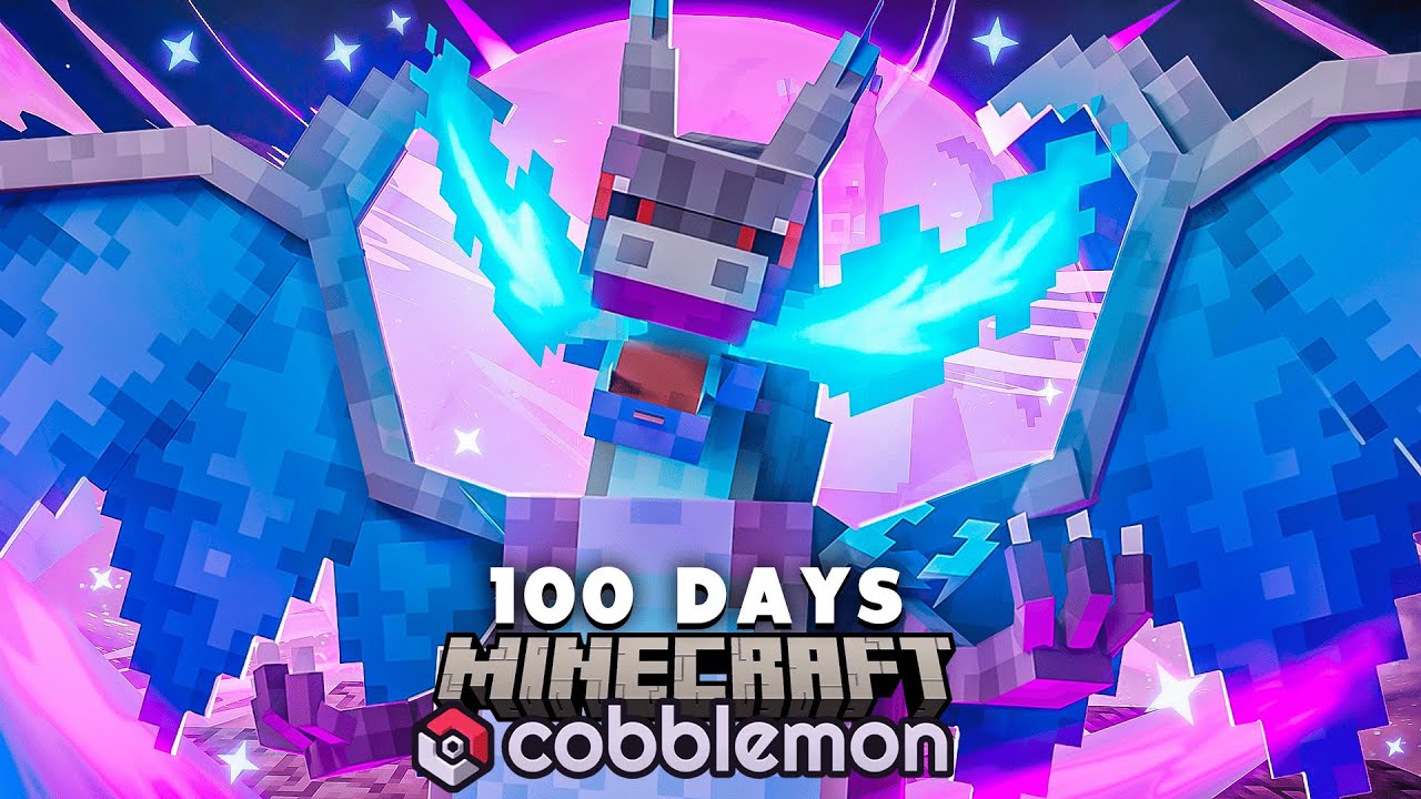 I Spent 100 Days as a MEGA TRAINER in Pokémon Minecraft Against my Rival! (Duos Cobblemon)