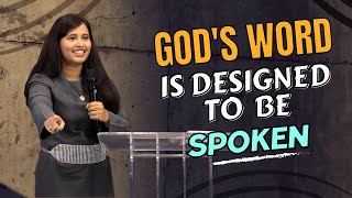 God's Word is designed to be spoken | Pastor Priya Abraham | 27th Aug 2023