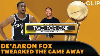 DeAaron Fox TWEAKED NBA Finals Game 4 AWAY | TWOforONE with TPJ | Hoops & Brews