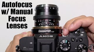 Autofocus Manual Lenses | Fotodiox Pro Pronto Leica M Mount to Sony E Mount Adapter