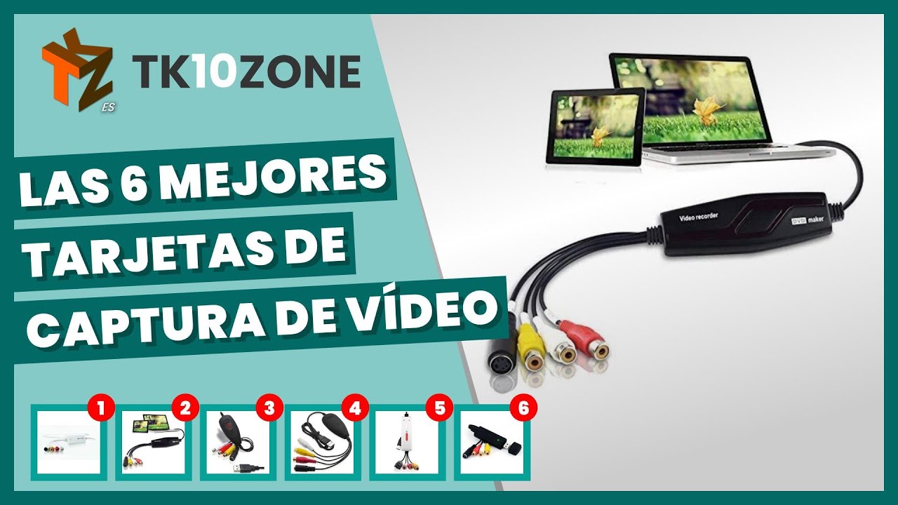 MABOTO Convertidor de VHS a Digital, Convertidor de Video con Tarjeta de  Captura de Audio USB 2.0