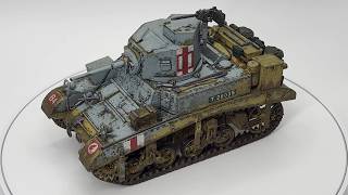 Academy 1:35 British M3 Stuart Honey - Complete Build