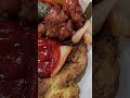 omellette, sweet&sour pork & friedrice #sibungbung #asianstreetfood #breakfast #asianfood #omelette