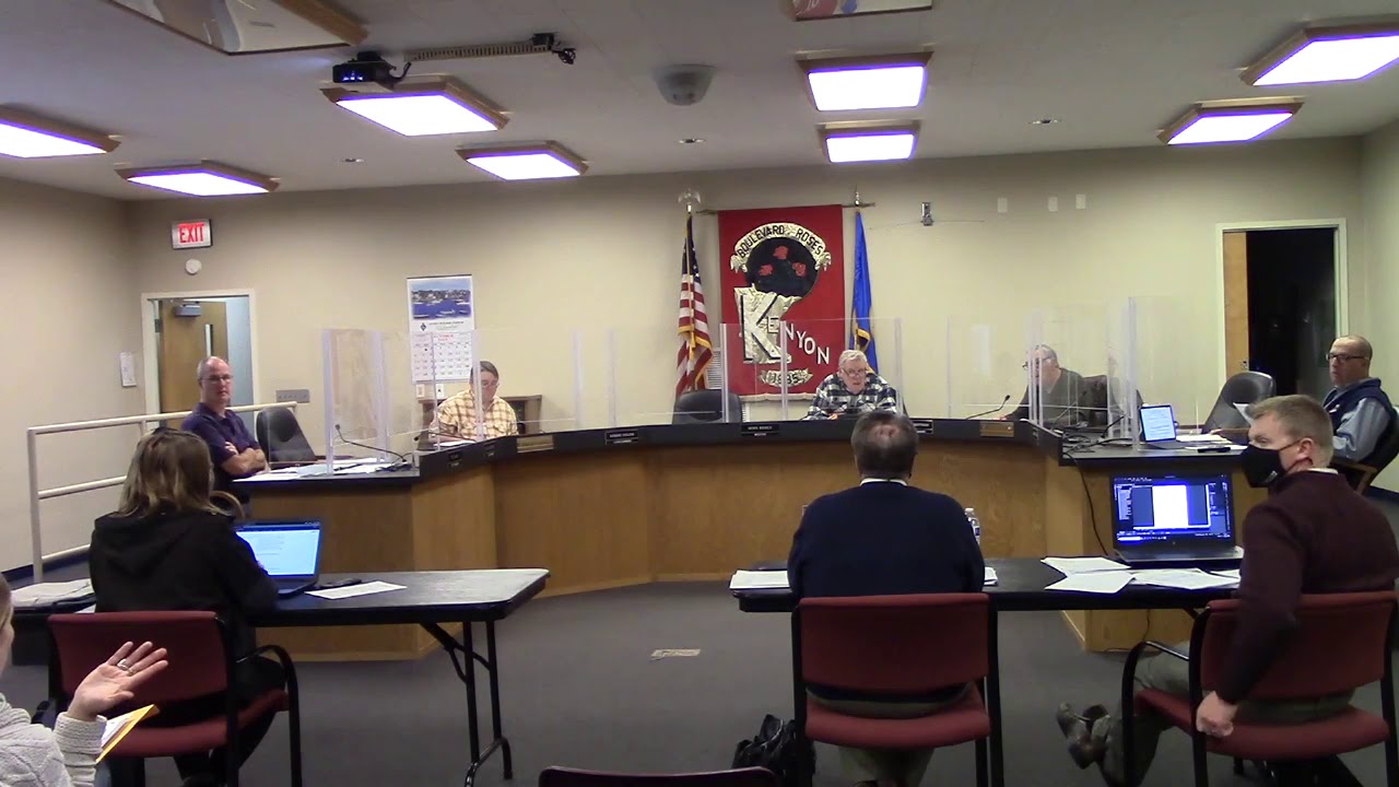 Kenyon, MN City Council Meeting Part 2 December 8, 2020 YouTube