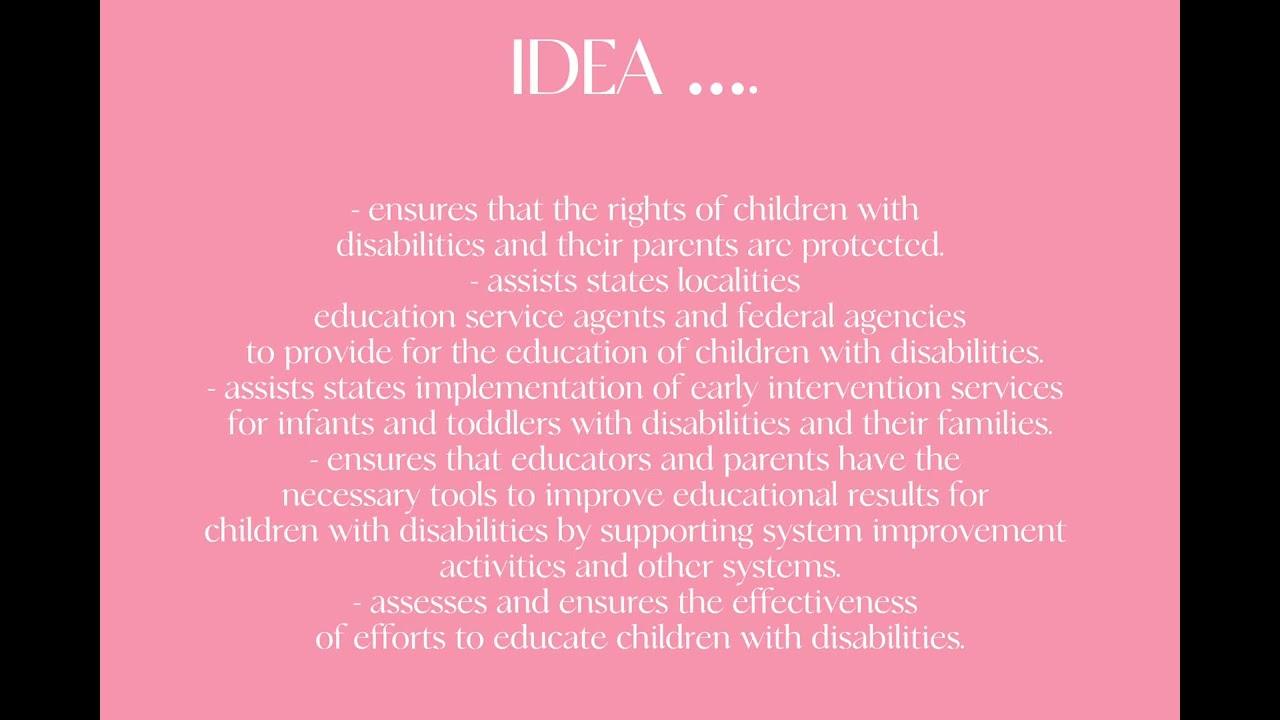 What are ADA, IDEA, IEP, and 504? - Video for Parents