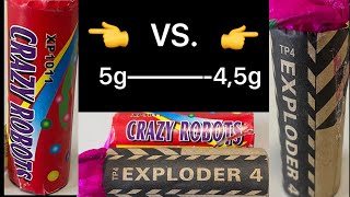 Crazy Robots vs . Exploder 4  der direkte Vergleich
