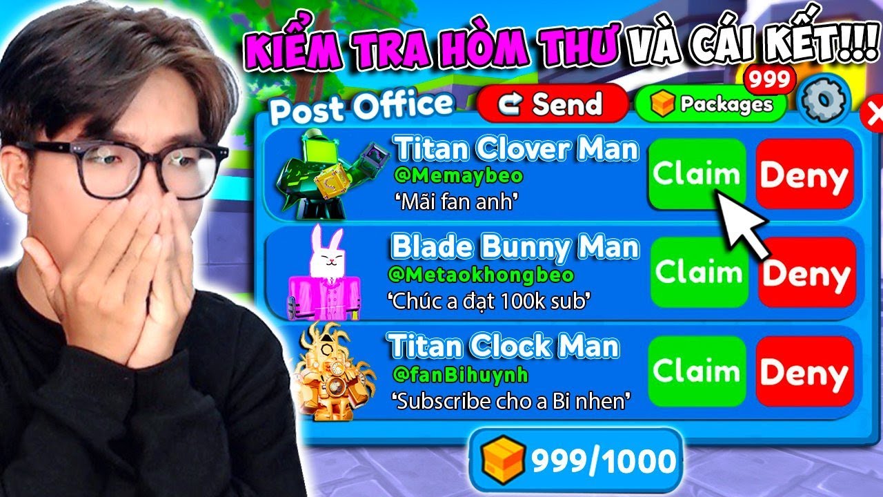 Bi Huỳnh Sử Dụng Combo Unit Fan Tặng Và Bất Ngờ Mở Được Titan Clover Man Trong Toilet Tower Defense