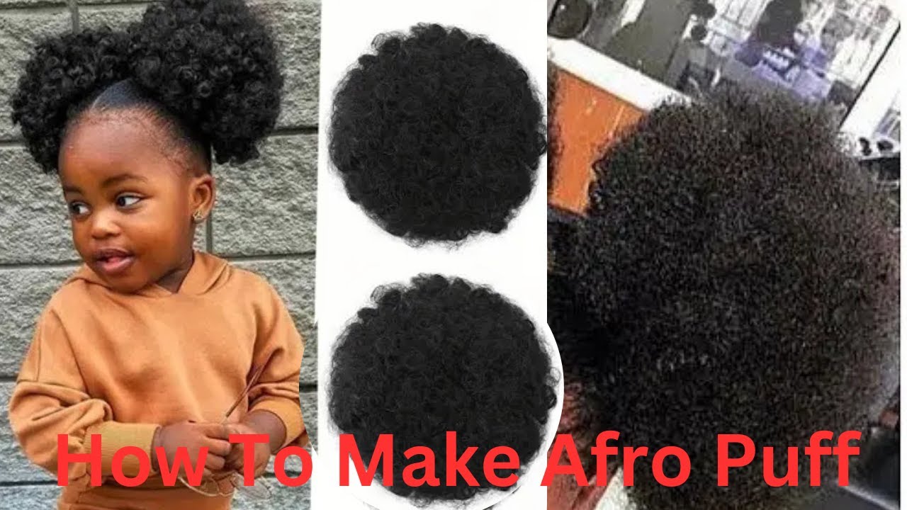 How To Make Afro Puff Ponytail | Simple And Easy DIY