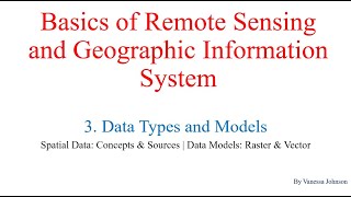 Basics of Remote Sensing and GIS | Data Types & Models (Part 3) | Spatial Data: Raster & Vector Data