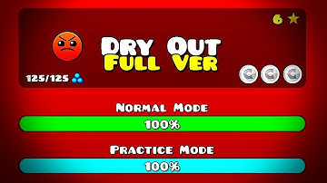Dry Out Full Version 100% 3 Coins | Geometry Dash