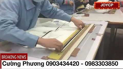 Máy may lập trình tự động tra dây kéo áo khoác- Cường Phương