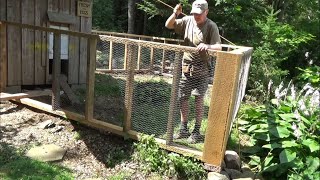DIY - How to Build a Sturdy Chicken Pen on Rough Ground