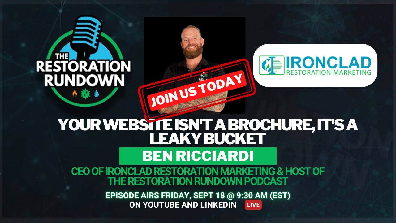 Join us Today at 9:30 AM (EST) for the latest Restoration Rundown Episode