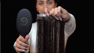 !كيفية تركيب وصلات الشعر المؤقتة الكلبسات ٩ قطع
