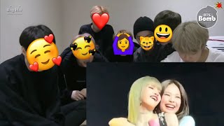 BTS reaction to blackpink jenlisa _ All I Need Is You _ Part 1