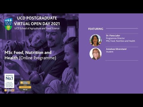 Online MSc in Food, Nutrition and Health, Information Webinar