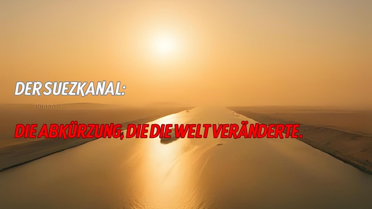 Der Suezkanal: Die Abkürzung, die die Welt veränderte.