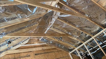 How To Install Radiant Barrier in a Cathedral Vaulted Ceiling Roof | Attic Foil