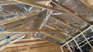 How To Install Radiant Barrier in a Cathedral Vaulted Ceiling Roof | Attic Foil