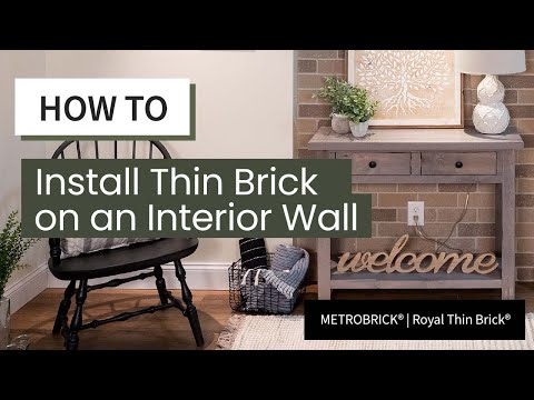 How To Install Thin Brick on an Interior Wall - Royal Thin Brick®