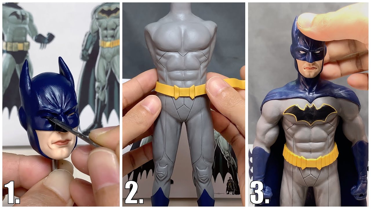 Batman Bruce Wayne handmade from polymer clay, the full sculpturing process【 Clay Artisan JAY】 - YouTube