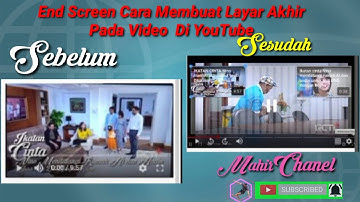 menambahkan end screen layar akhir keren YouTube di hp android ll YouTube