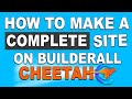 How To Make A Complete Site Step-By-Step On Builderall Cheetah Builder