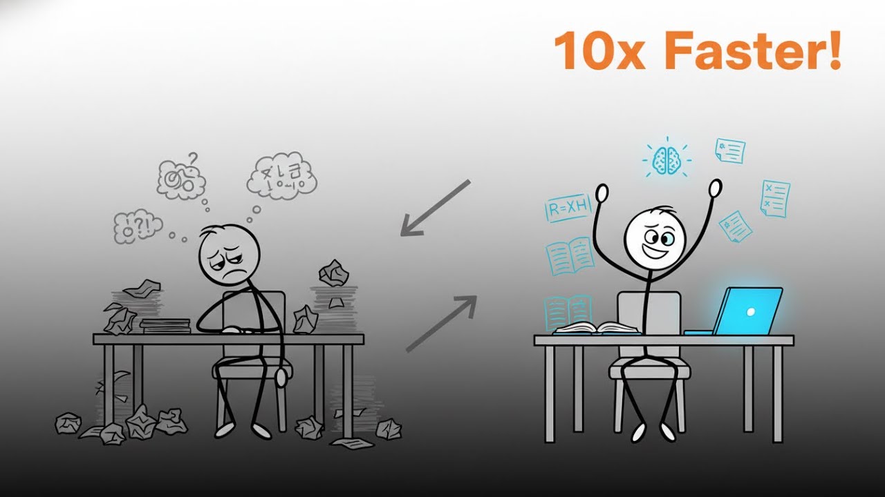 “How to Learn ANY Subject 10x Faster (The Compression Method)”