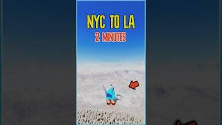 🔥 New York City To Los Angeles In 2 Minutes | F-18 Supersonic ✈️ #shorts