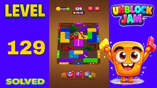 Unblock Jam Level 129 Walkthrough Solution