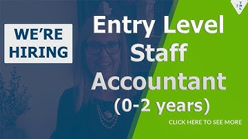 Work with the general ledger and financials. Have career progression and receive great training!