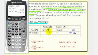 Probability:  Bayes' Theorem