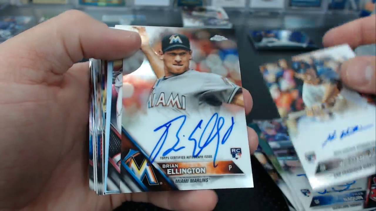 2016 Topps Chrome 5 Case Break #2 Full Hit Recap