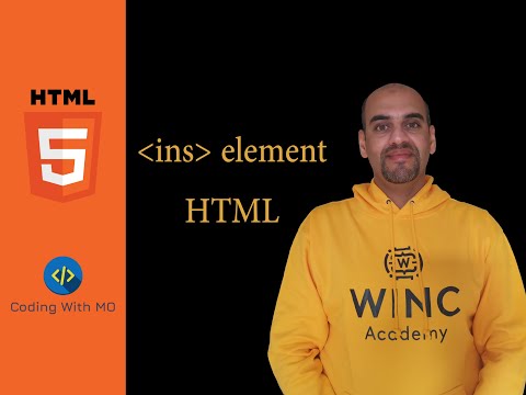 عنصر ins HTML || دوره تكميليه لل HTML || دورة سريعه لباقي عناصر الـ  HTML